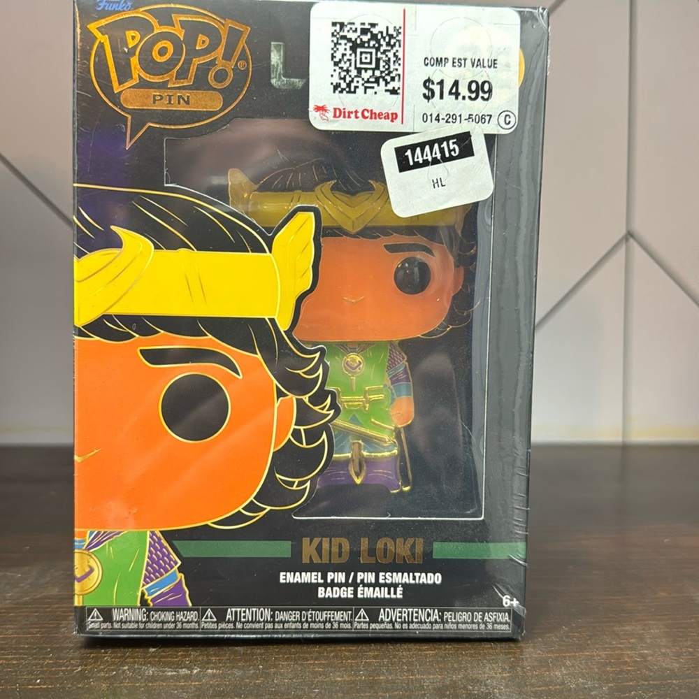 Marvel Loki Funko Enamel Pin NWT